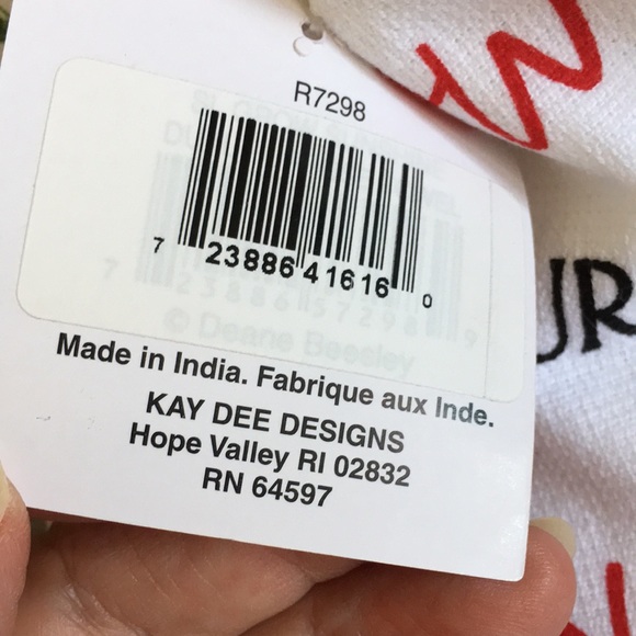 Grow Your Own Sunshine Watermelon Garden Kitchen Towel Cotton NWT 16x26” Kay Dee - Picture 7 of 16